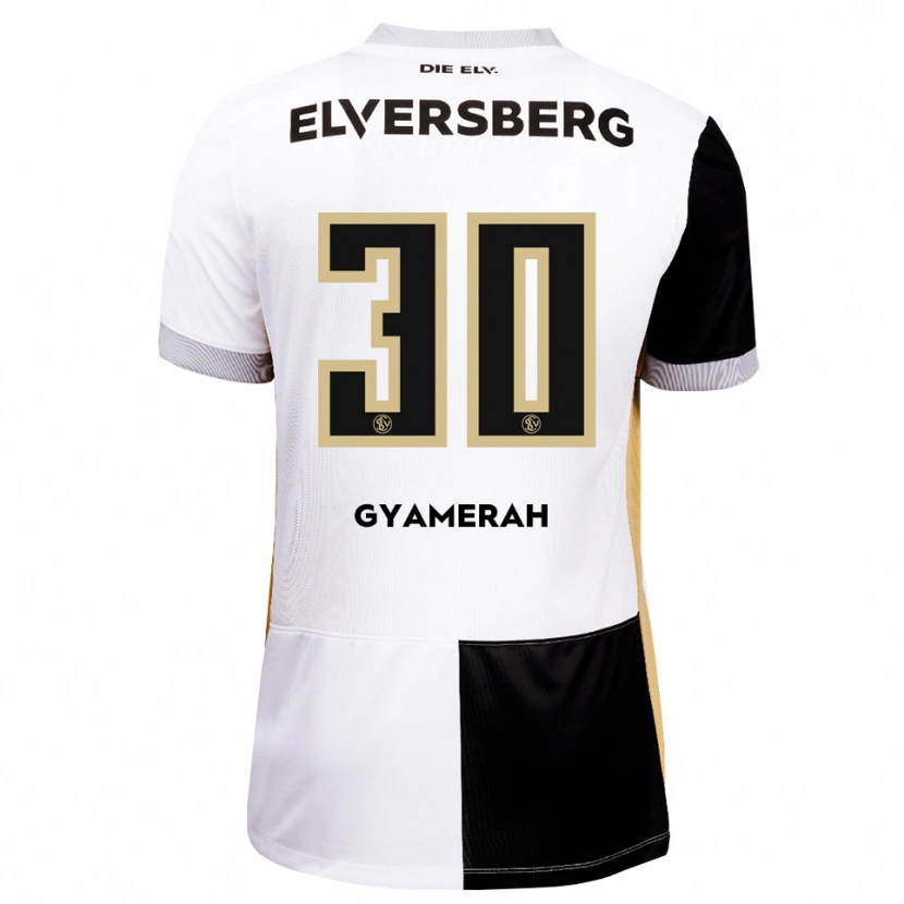 Danxen Børn Jan Gyamerah #30 Sort Hvid Brun Hjemmebane Spillertrøjer 2026/27 Trøje T-Shirt