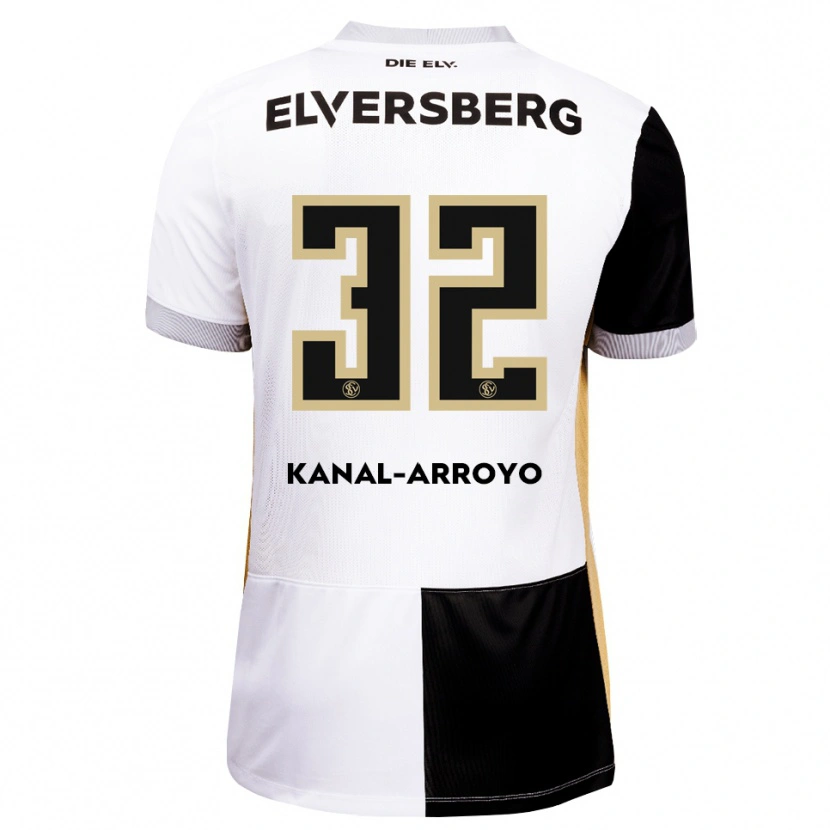 Danxen Børn Sullyvan Kanal-Arroyo #32 Sort Hvid Brun Hjemmebane Spillertrøjer 2026/27 Trøje T-Shirt