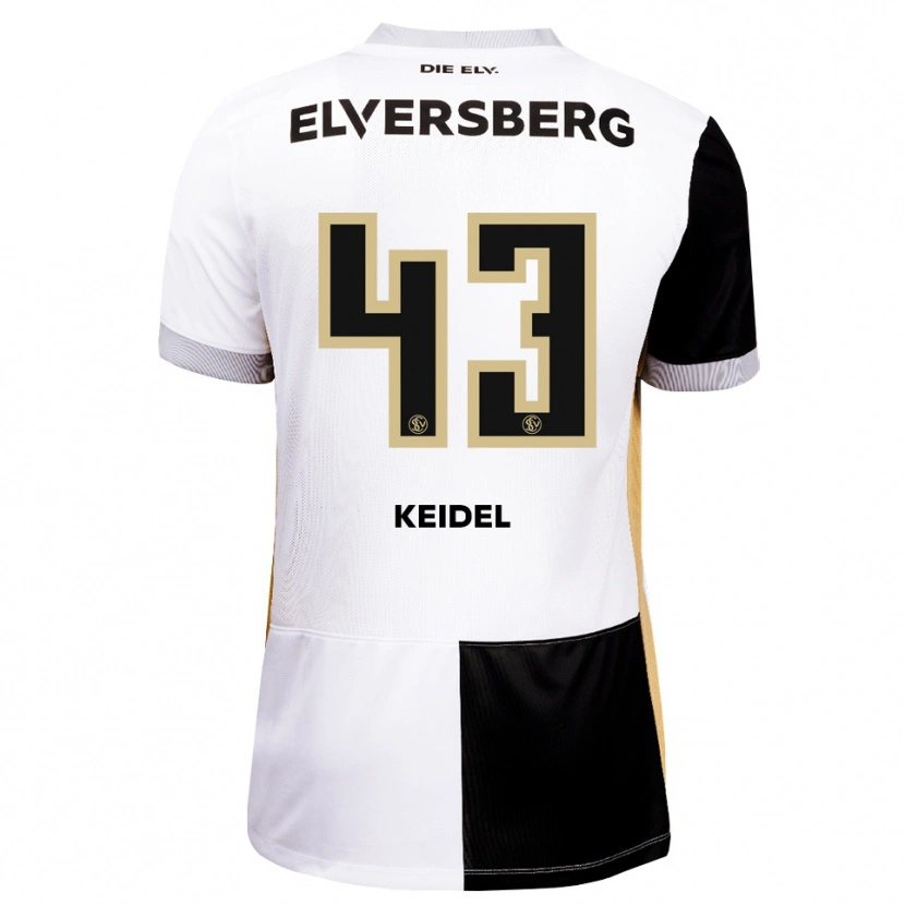 Danxen Børn Felix Keidel #43 Sort Hvid Brun Hjemmebane Spillertrøjer 2026/27 Trøje T-Shirt