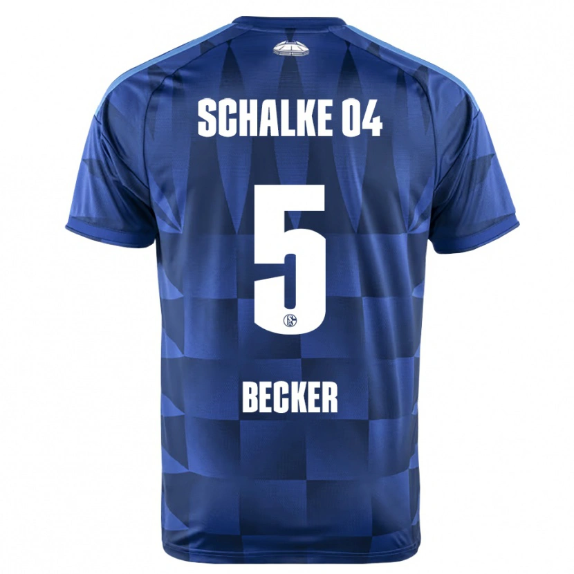 Danxen Børn Timo Becker #5 Mørkeblå Gul Hvid Hjemmebane Spillertrøjer 2026/27 Trøje T-Shirt