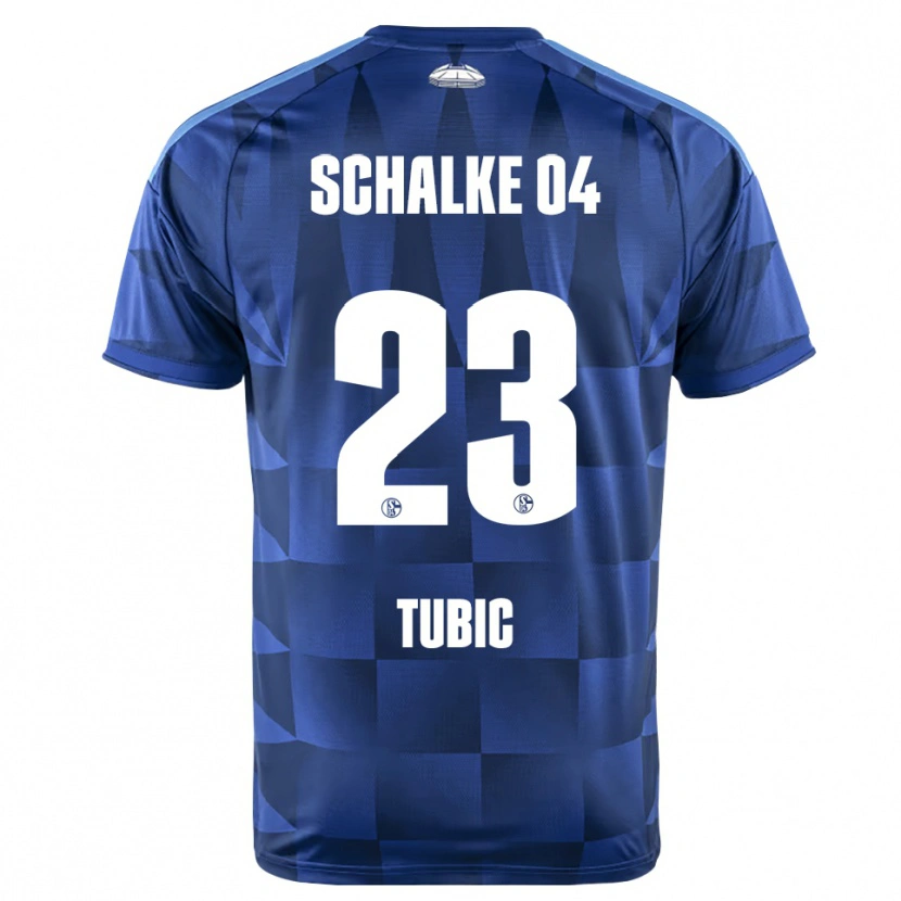 Danxen Børn Malik Tubic #23 Mørkeblå Gul Hvid Hjemmebane Spillertrøjer 2026/27 Trøje T-Shirt