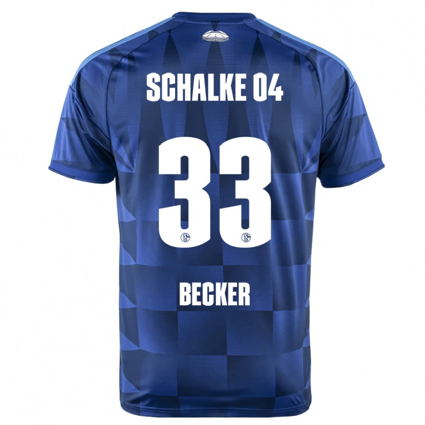 Danxen Børn Vitalie Becker #33 Mørkeblå Gul Hvid Hjemmebane Spillertrøjer 2026/27 Trøje T-Shirt