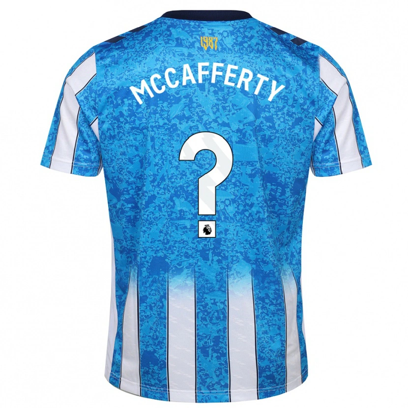 Danxen Børn Lewys Mccafferty #0 Hvid Blå Orange Hjemmebane Spillertrøjer 2026/27 Trøje T-Shirt