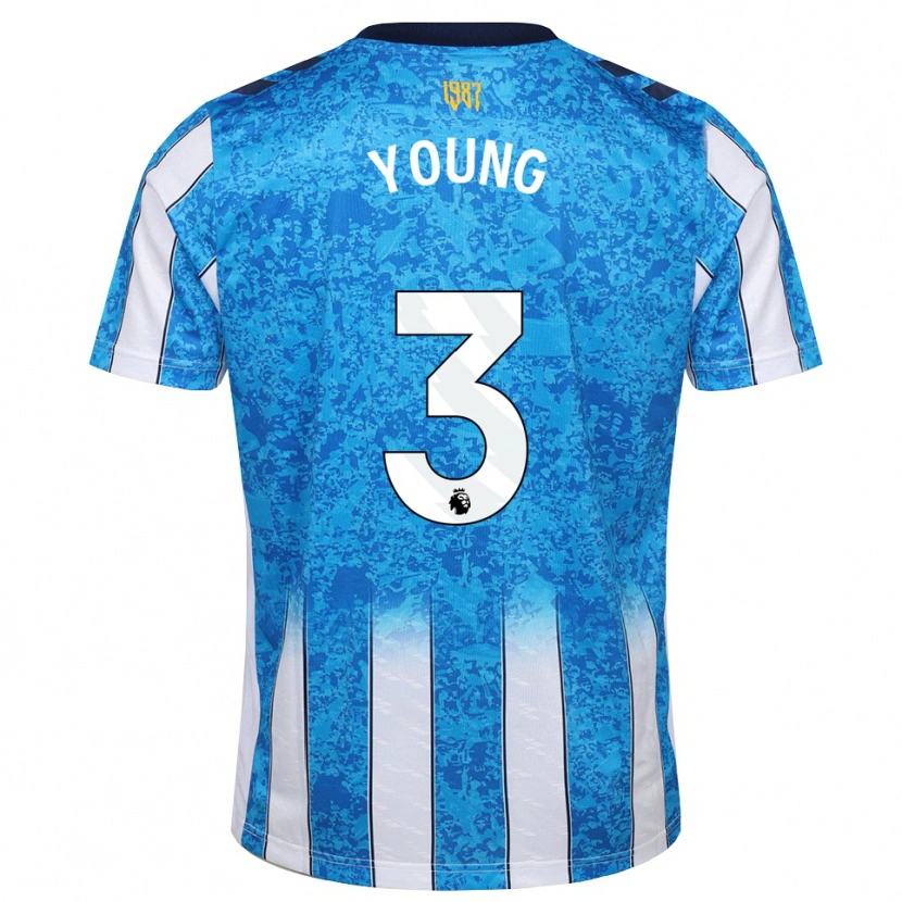 Danxen Børn Shay Young #3 Hvid Blå Orange Hjemmebane Spillertrøjer 2026/27 Trøje T-Shirt