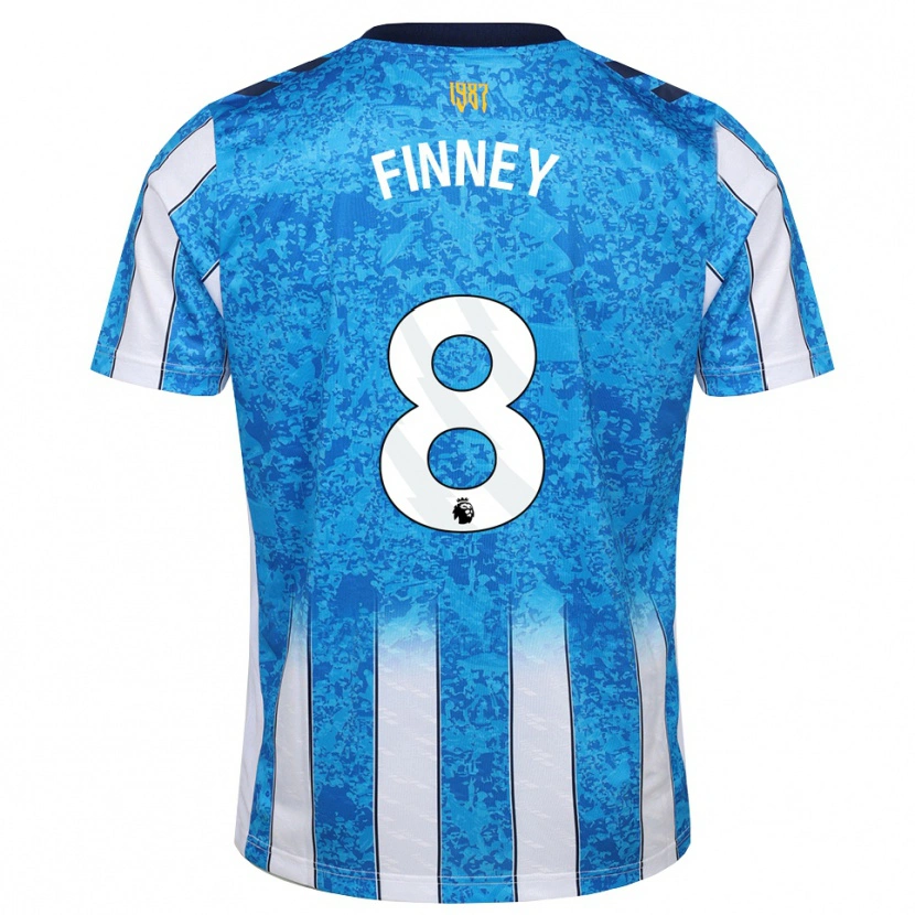 Danxen Børn Charlie Finney #8 Hvid Blå Orange Hjemmebane Spillertrøjer 2026/27 Trøje T-Shirt