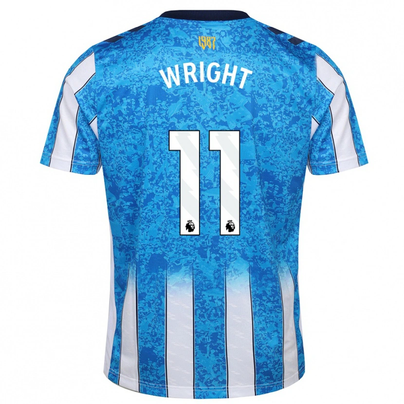 Danxen Børn Haji Wright #11 Hvid Blå Orange Hjemmebane Spillertrøjer 2026/27 Trøje T-Shirt