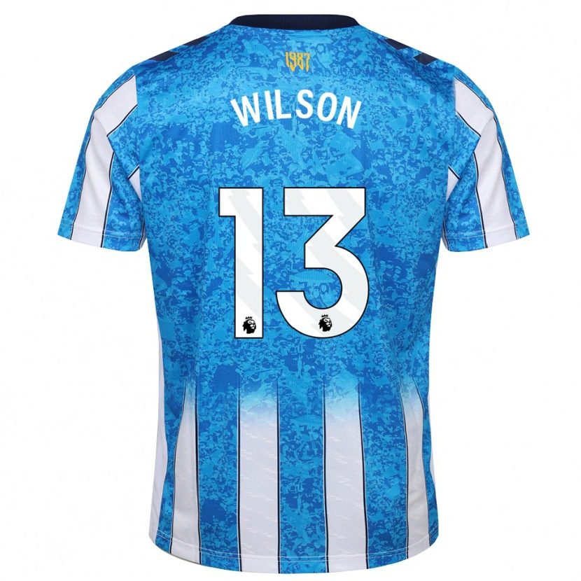 Danxen Børn Ben Wilson #13 Hvid Blå Orange Hjemmebane Spillertrøjer 2026/27 Trøje T-Shirt