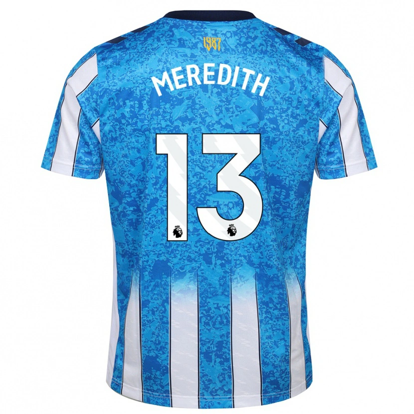 Danxen Børn Eliot Meredith #13 Hvid Blå Orange Hjemmebane Spillertrøjer 2026/27 Trøje T-Shirt