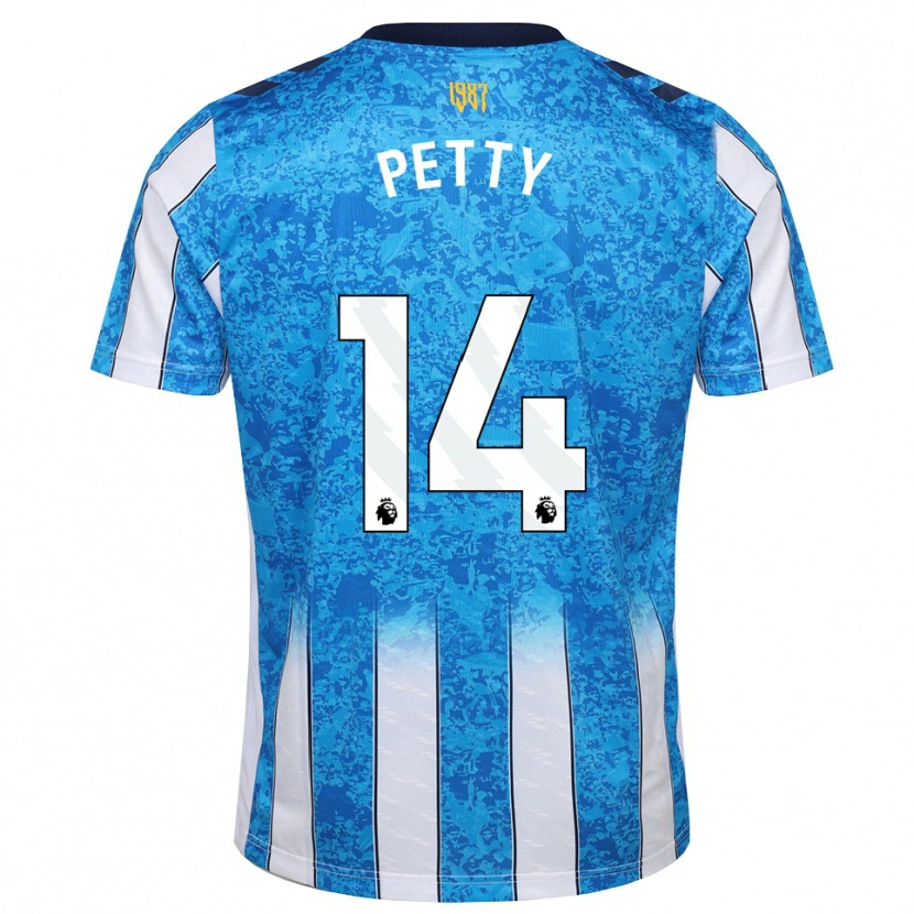 Danxen Børn Billy Petty #14 Hvid Blå Orange Hjemmebane Spillertrøjer 2026/27 Trøje T-Shirt