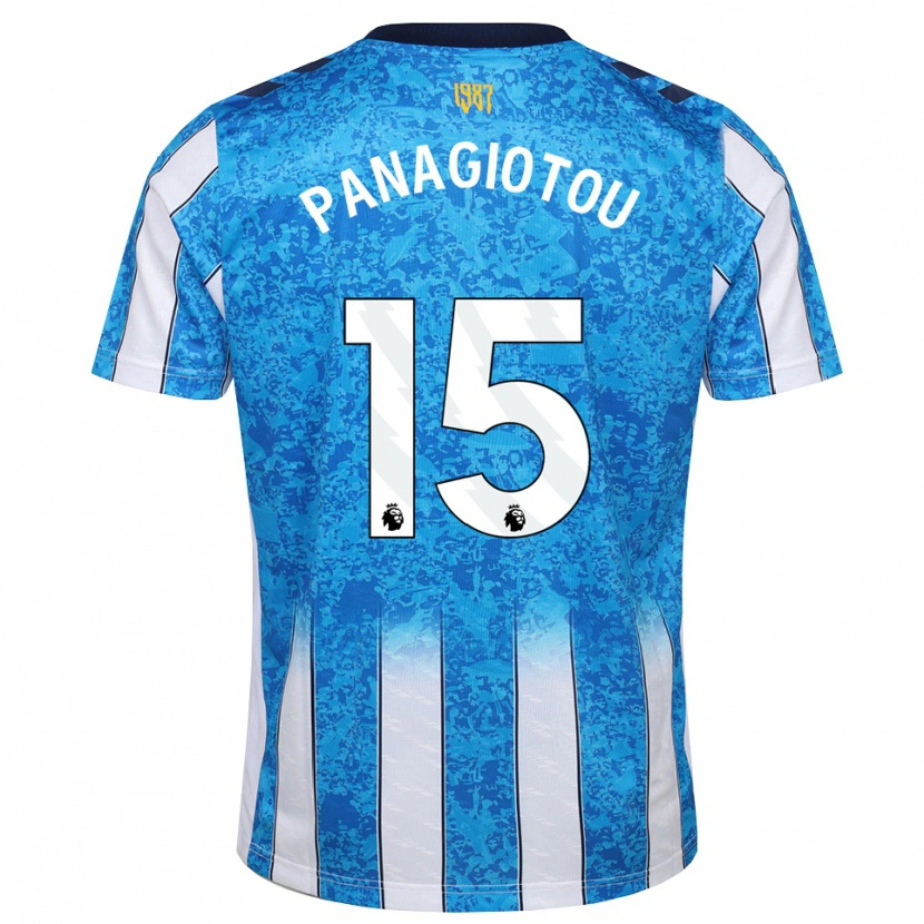 Danxen Børn Constantine Panagiotou #15 Hvid Blå Orange Hjemmebane Spillertrøjer 2026/27 Trøje T-Shirt