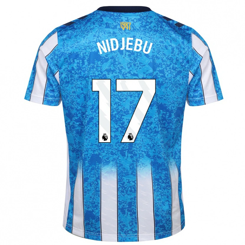 Danxen Børn Success Nidjebu #17 Hvid Blå Orange Hjemmebane Spillertrøjer 2026/27 Trøje T-Shirt