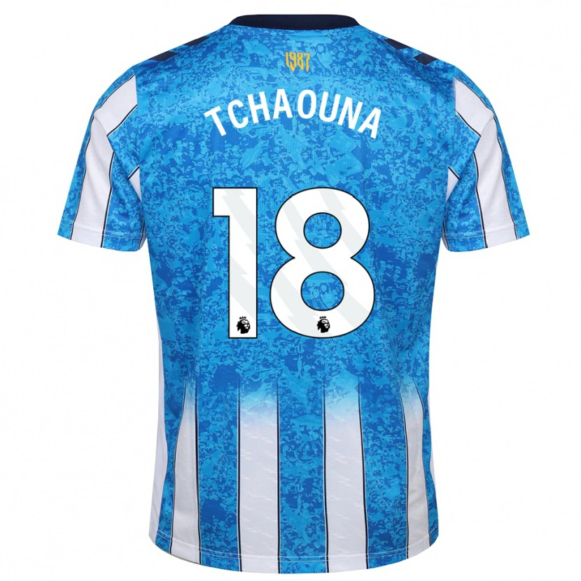 Danxen Børn Loum Tchaouna #18 Hvid Blå Orange Hjemmebane Spillertrøjer 2026/27 Trøje T-Shirt
