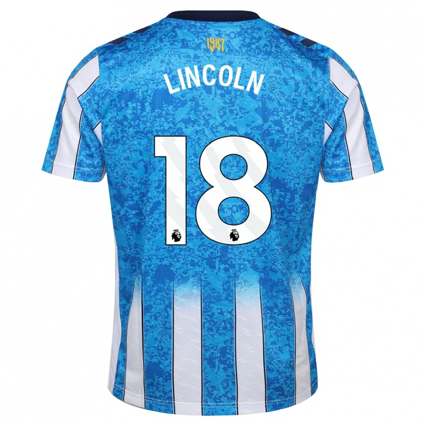 Danxen Børn Khavarni Lincoln #18 Hvid Blå Orange Hjemmebane Spillertrøjer 2026/27 Trøje T-Shirt