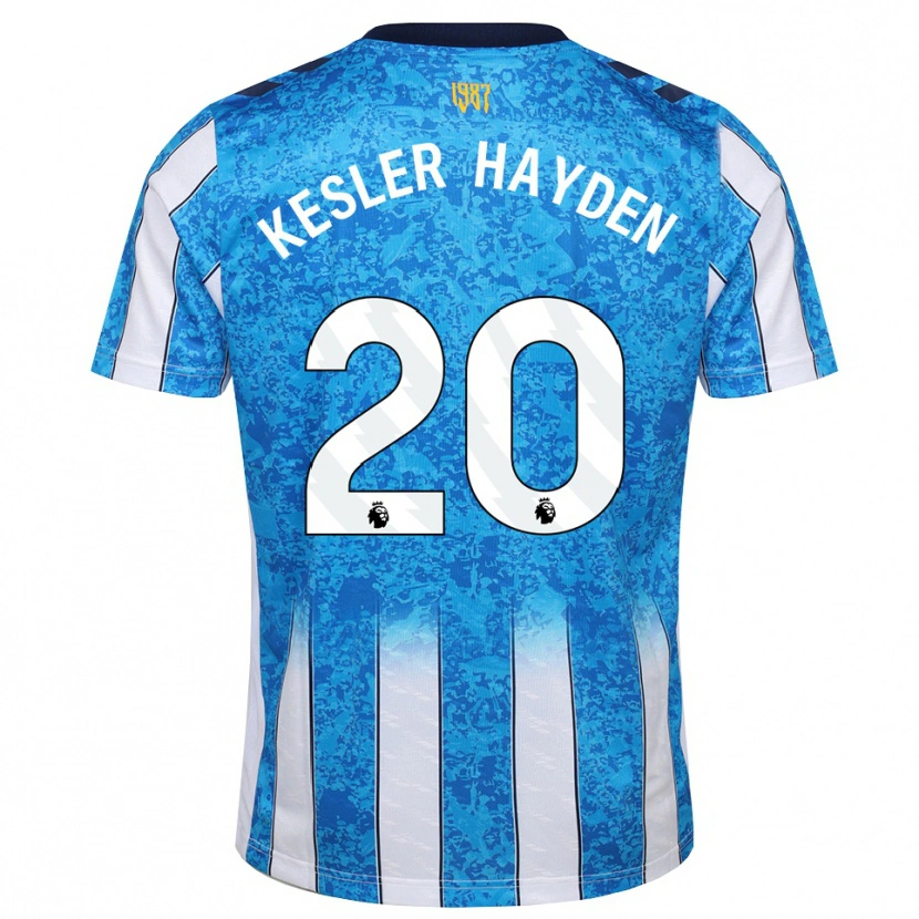 Danxen Børn Kaine Kesler-Hayden #20 Hvid Blå Orange Hjemmebane Spillertrøjer 2026/27 Trøje T-Shirt