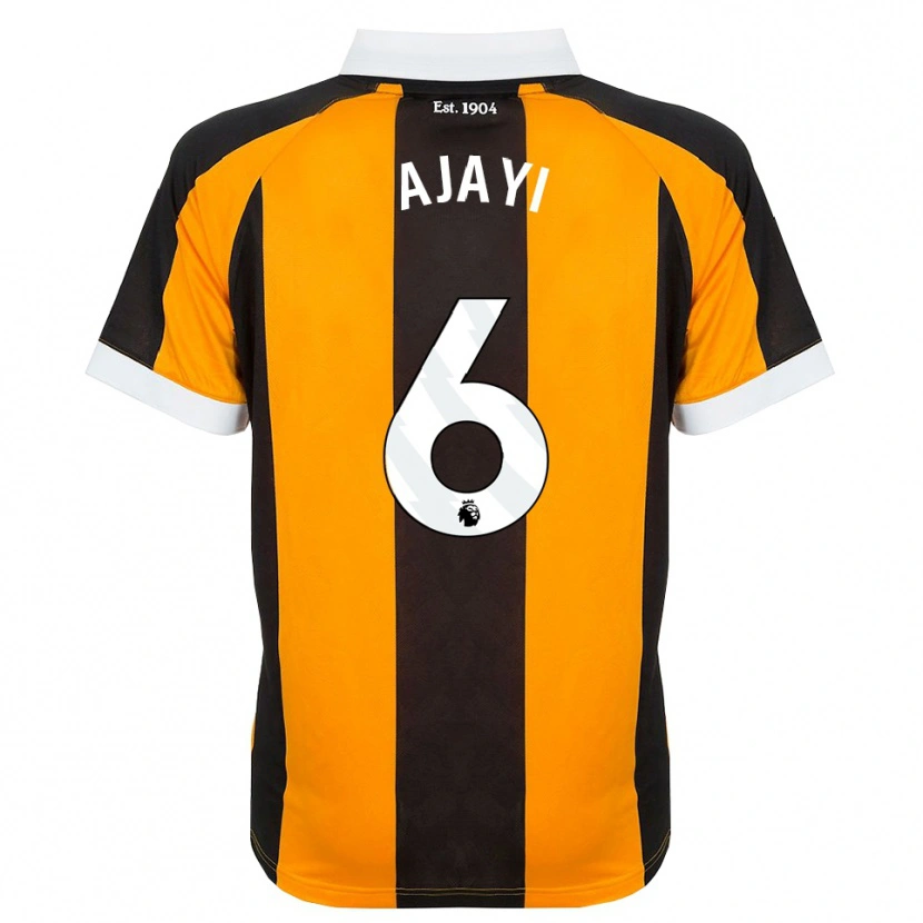 Danxen Børn Semi Ajayi #6 Orange Sort Hvid Hjemmebane Spillertrøjer 2026/27 Trøje T-Shirt