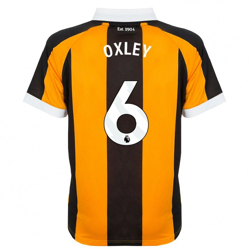 Danxen Børn Tilly Oxley #6 Orange Sort Hvid Hjemmebane Spillertrøjer 2026/27 Trøje T-Shirt