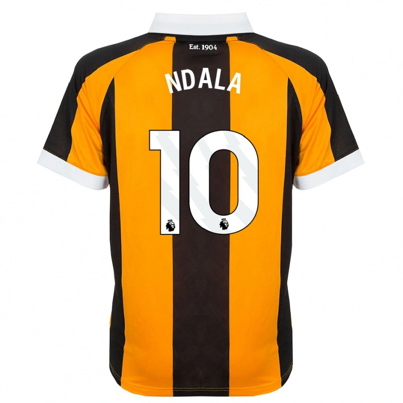 Danxen Børn Joel Ndala #10 Orange Sort Hvid Hjemmebane Spillertrøjer 2026/27 Trøje T-Shirt