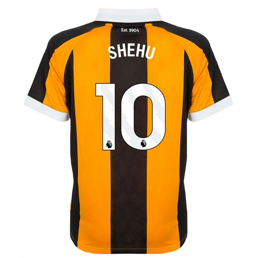 Danxen Børn Aidon Shehu #10 Orange Sort Hvid Hjemmebane Spillertrøjer 2026/27 Trøje T-Shirt