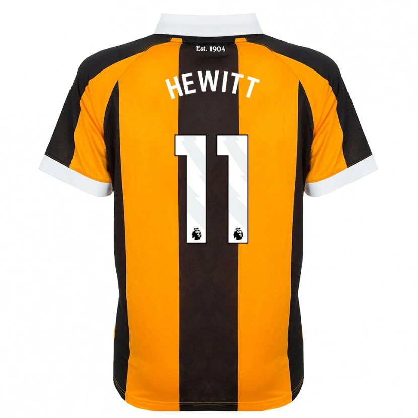 Danxen Børn Stan Hewitt #11 Orange Sort Hvid Hjemmebane Spillertrøjer 2026/27 Trøje T-Shirt