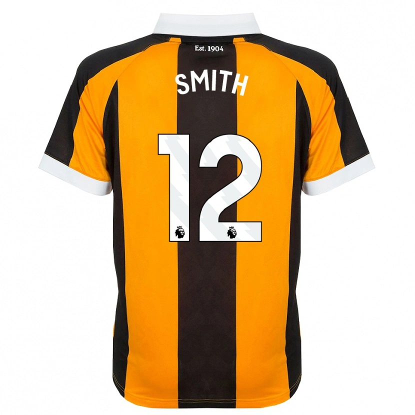 Danxen Børn Emily Smith #12 Orange Sort Hvid Hjemmebane Spillertrøjer 2026/27 Trøje T-Shirt