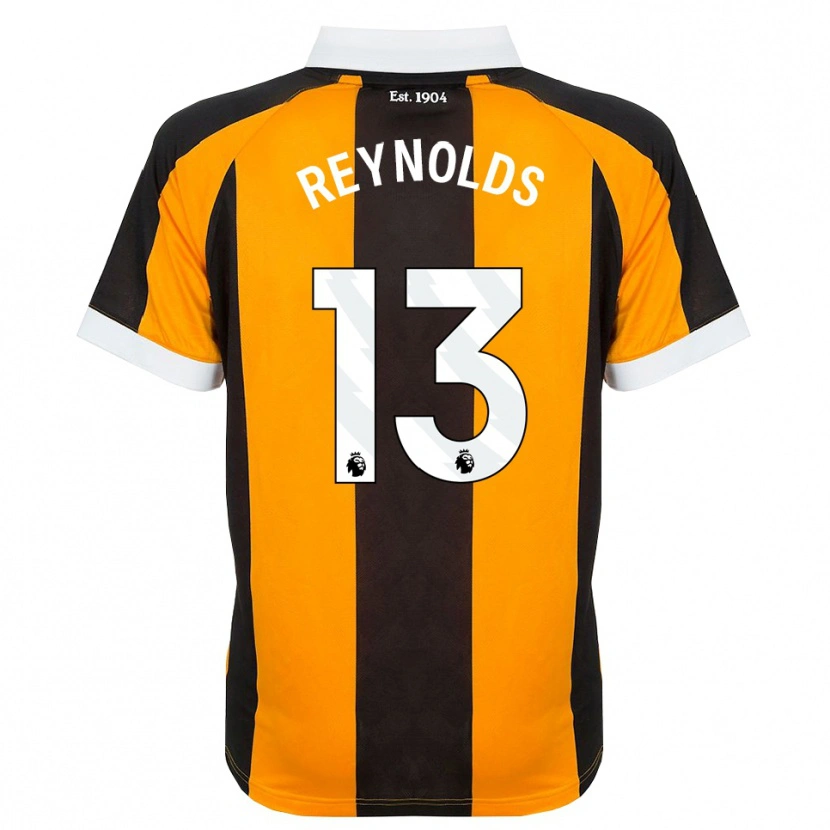 Danxen Børn Kerr Reynolds #13 Orange Sort Hvid Hjemmebane Spillertrøjer 2026/27 Trøje T-Shirt