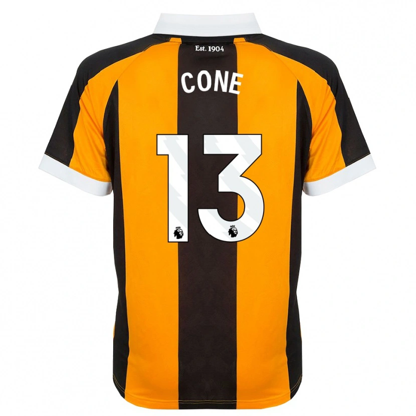 Danxen Børn Sharla Cone #13 Orange Sort Hvid Hjemmebane Spillertrøjer 2026/27 Trøje T-Shirt