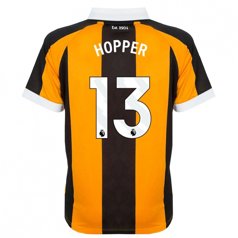 Danxen Børn Jake Hopper #13 Orange Sort Hvid Hjemmebane Spillertrøjer 2026/27 Trøje T-Shirt