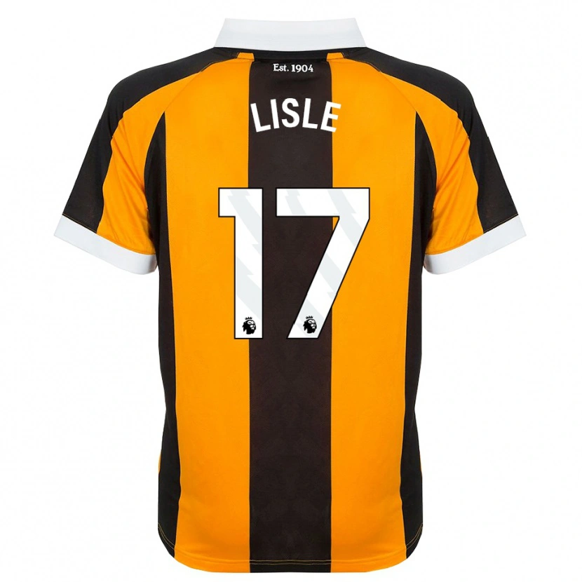 Danxen Børn Mary Lisle #17 Orange Sort Hvid Hjemmebane Spillertrøjer 2026/27 Trøje T-Shirt