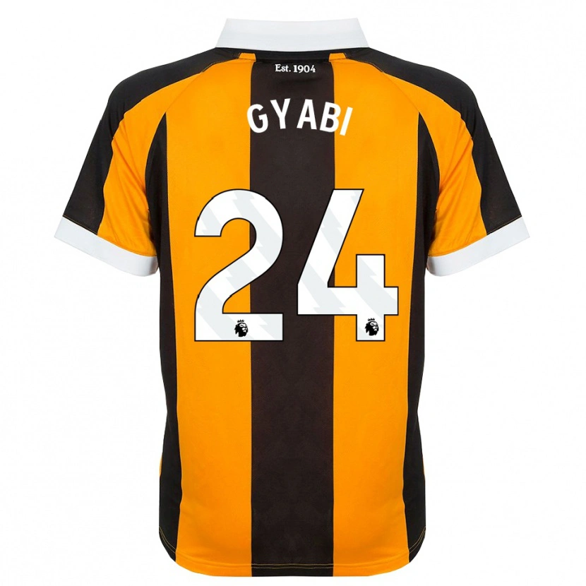 Danxen Børn Darko Gyabi #24 Orange Sort Hvid Hjemmebane Spillertrøjer 2026/27 Trøje T-Shirt