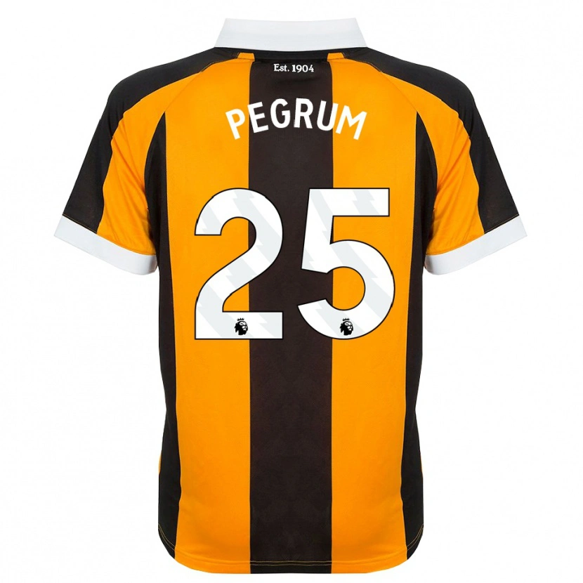 Danxen Børn Florence Pegrum #25 Orange Sort Hvid Hjemmebane Spillertrøjer 2026/27 Trøje T-Shirt