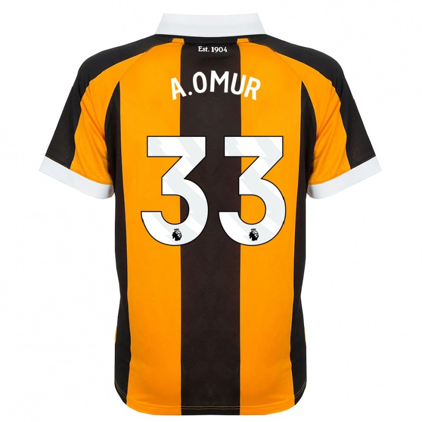 Danxen Børn Abdülkadir Ömür #33 Orange Sort Hvid Hjemmebane Spillertrøjer 2026/27 Trøje T-Shirt