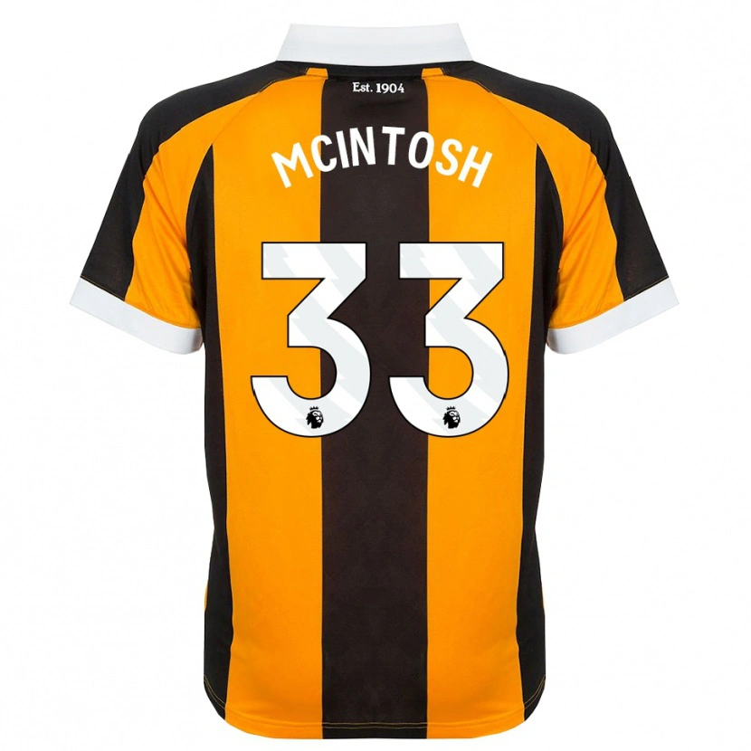 Danxen Børn Lucy Mcintosh #33 Orange Sort Hvid Hjemmebane Spillertrøjer 2026/27 Trøje T-Shirt