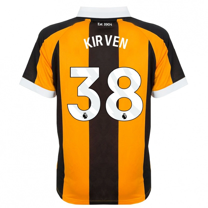 Danxen Børn Tess Kirven #38 Orange Sort Hvid Hjemmebane Spillertrøjer 2026/27 Trøje T-Shirt