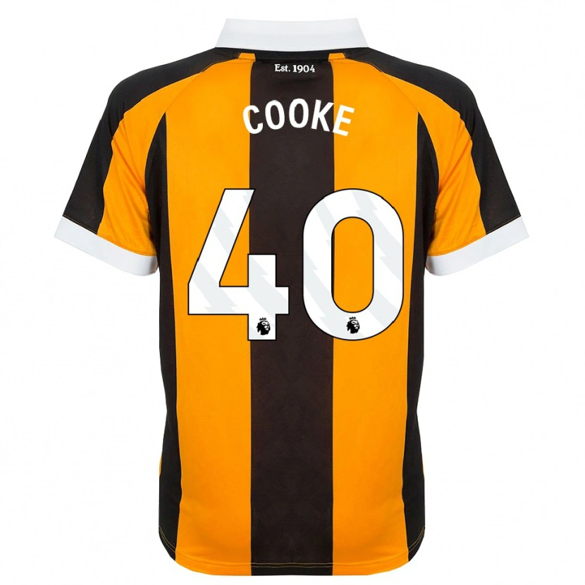 Danxen Børn Megan Cooke #40 Orange Sort Hvid Hjemmebane Spillertrøjer 2026/27 Trøje T-Shirt