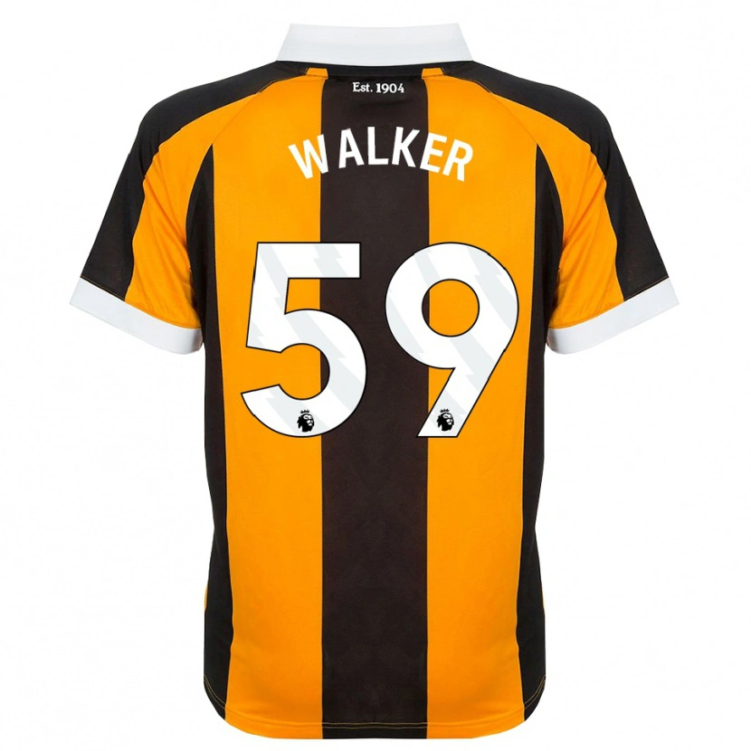 Danxen Børn Coist Walker #59 Orange Sort Hvid Hjemmebane Spillertrøjer 2026/27 Trøje T-Shirt