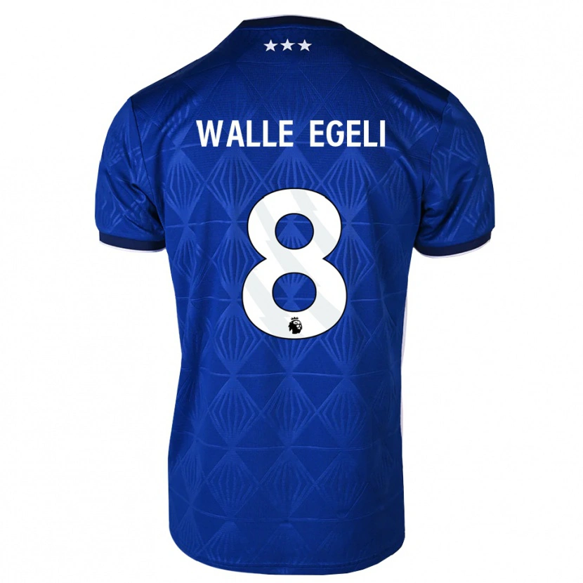 Danxen Børn Sindre Walle Egeli #8 Mellemblå Hvid Rød Hjemmebane Spillertrøjer 2026/27 Trøje T-Shirt