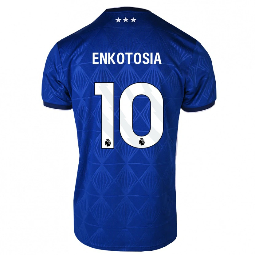 Danxen Børn Jojo Enkotosia #10 Mellemblå Hvid Rød Hjemmebane Spillertrøjer 2026/27 Trøje T-Shirt