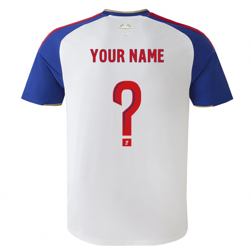 Danxen Børn Dit Navn #0 Kongeblå Rød Hvid Hjemmebane Spillertrøjer 2026/27 Trøje T-Shirt