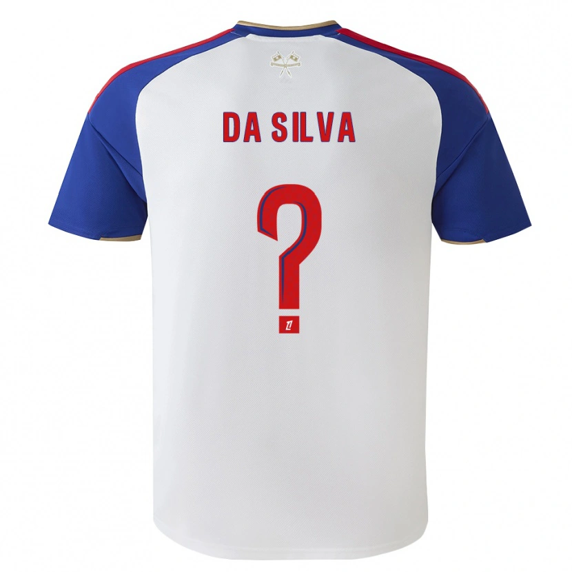 Danxen Børn Florent Da Silva #0 Kongeblå Rød Hvid Hjemmebane Spillertrøjer 2026/27 Trøje T-Shirt