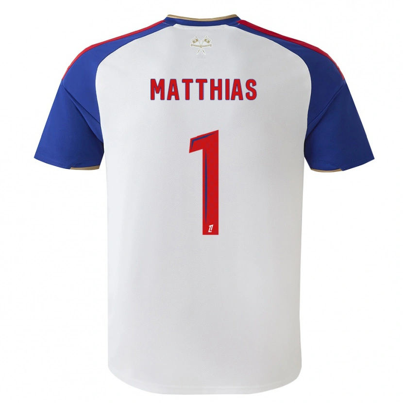 Danxen Børn Matthias Da Silva #1 Kongeblå Rød Hvid Hjemmebane Spillertrøjer 2026/27 Trøje T-Shirt