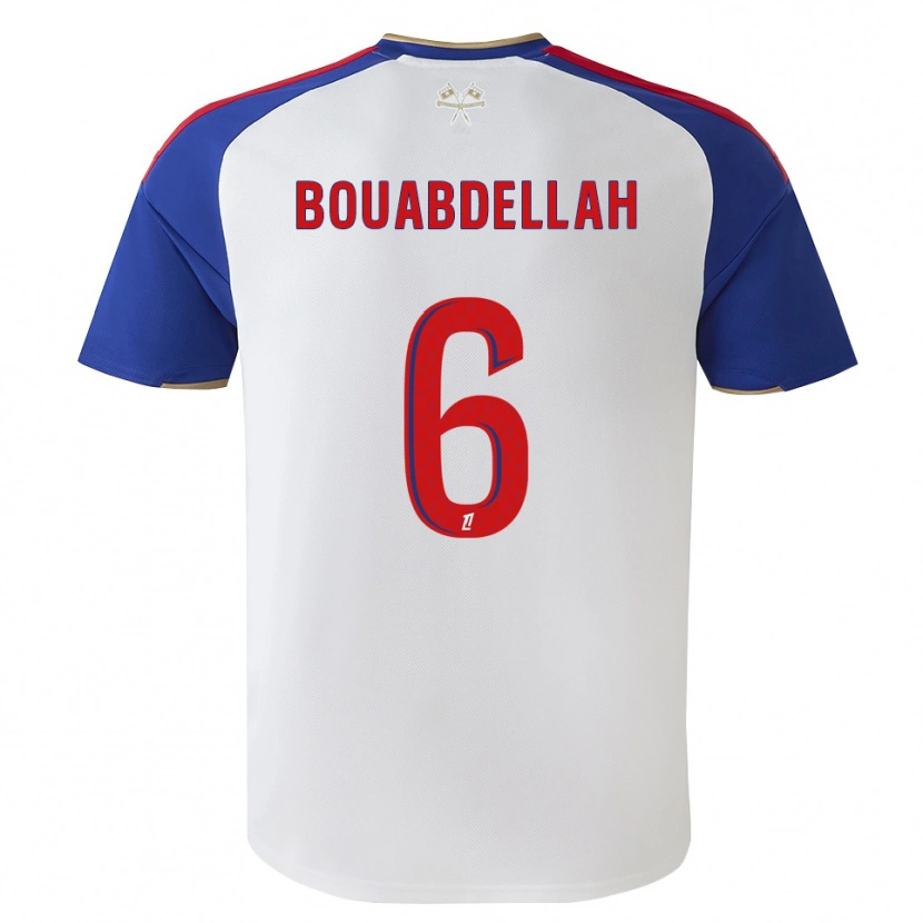 Danxen Børn Jalis Bouabdellah #6 Kongeblå Rød Hvid Hjemmebane Spillertrøjer 2026/27 Trøje T-Shirt