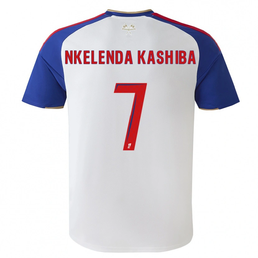 Danxen Børn Jason Nkelenda Kashiba #7 Kongeblå Rød Hvid Hjemmebane Spillertrøjer 2026/27 Trøje T-Shirt