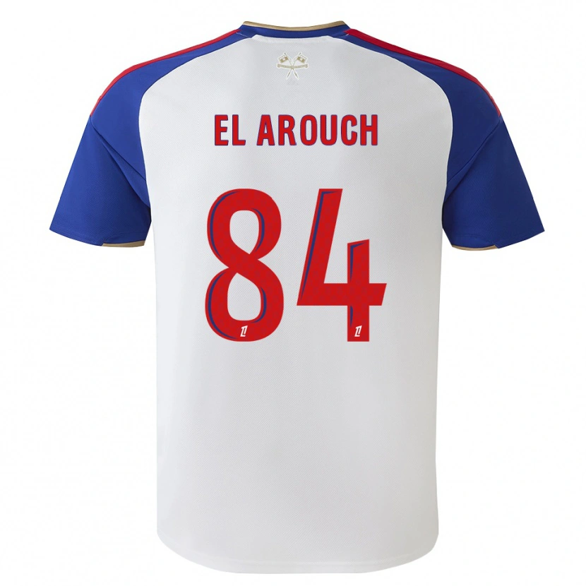 Danxen Børn Mohamed El Arouch #84 Kongeblå Rød Hvid Hjemmebane Spillertrøjer 2026/27 Trøje T-Shirt