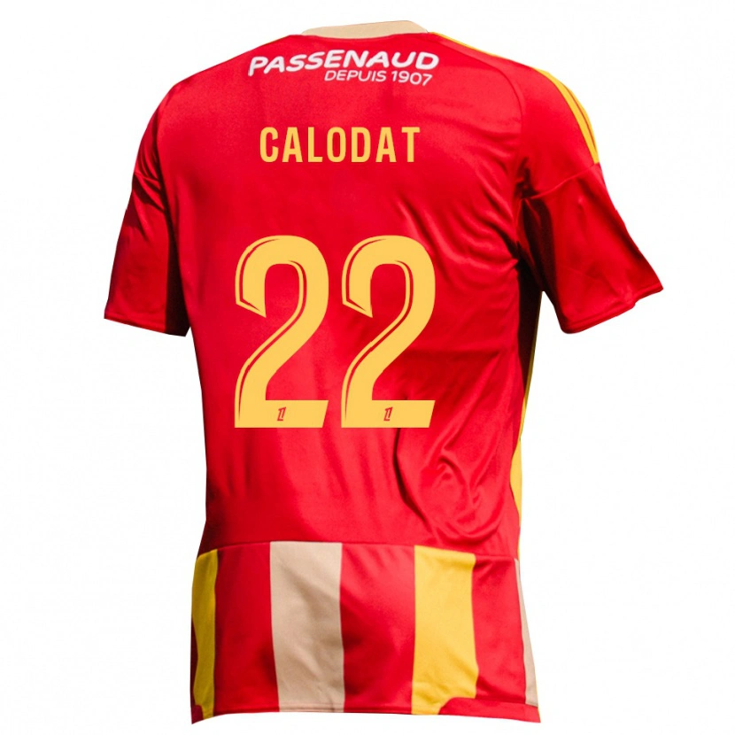 Danxen Børn Lucas Calodat #22 Rød Gul Grøn Hjemmebane Spillertrøjer 2026/27 Trøje T-Shirt