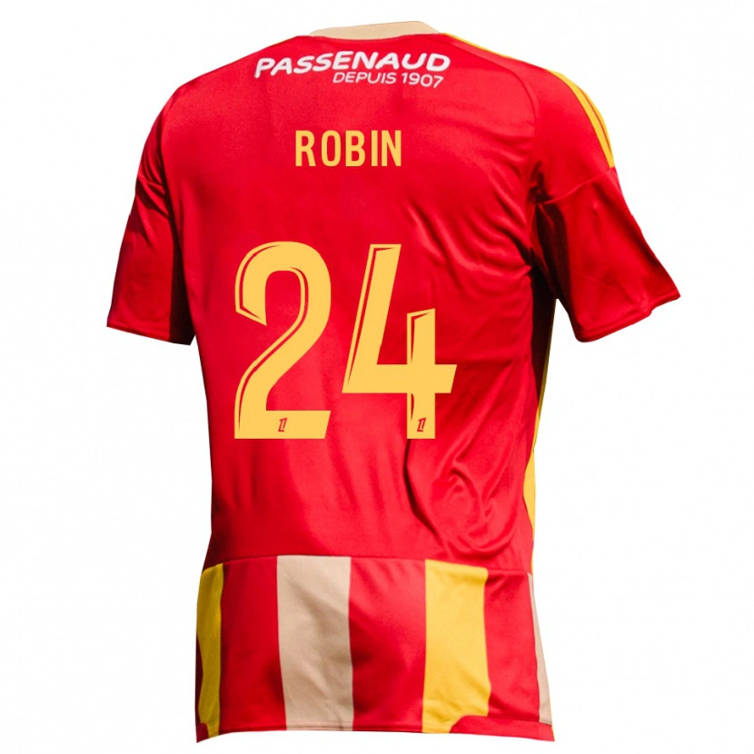 Danxen Børn Milan Robin #24 Rød Gul Grøn Hjemmebane Spillertrøjer 2026/27 Trøje T-Shirt