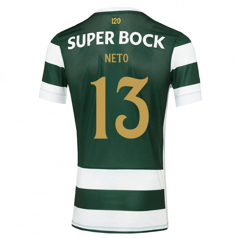 Danxen Børn Luis Neto #13 Mørkskifergrå Hvid Hjemmebane Spillertrøjer 2026/27 Trøje T-Shirt