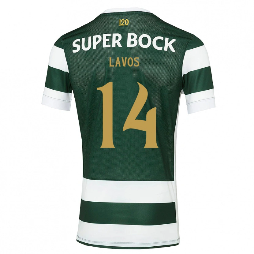 Danxen Børn Bernardo Lavos #14 Mørkskifergrå Hvid Hjemmebane Spillertrøjer 2026/27 Trøje T-Shirt