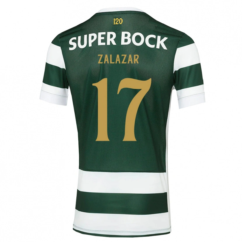 Danxen Børn Rodrigo Zalazar #17 Mørkskifergrå Hvid Hjemmebane Spillertrøjer 2026/27 Trøje T-Shirt