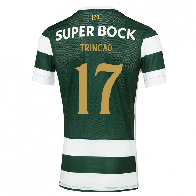 Danxen Børn Trincão #17 Mørkskifergrå Hvid Hjemmebane Spillertrøjer 2026/27 Trøje T-Shirt