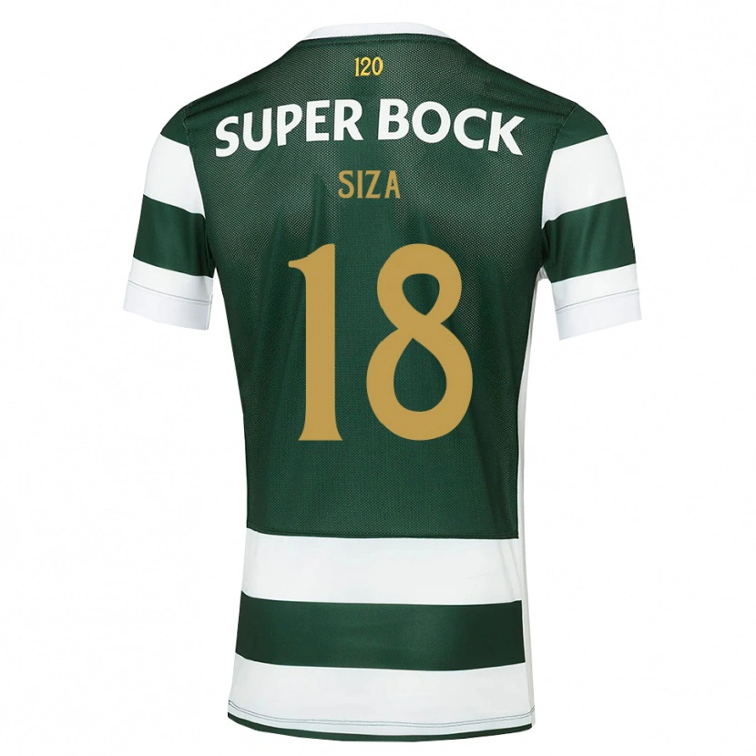 Danxen Børn Sergio Siza #18 Mørkskifergrå Hvid Hjemmebane Spillertrøjer 2026/27 Trøje T-Shirt